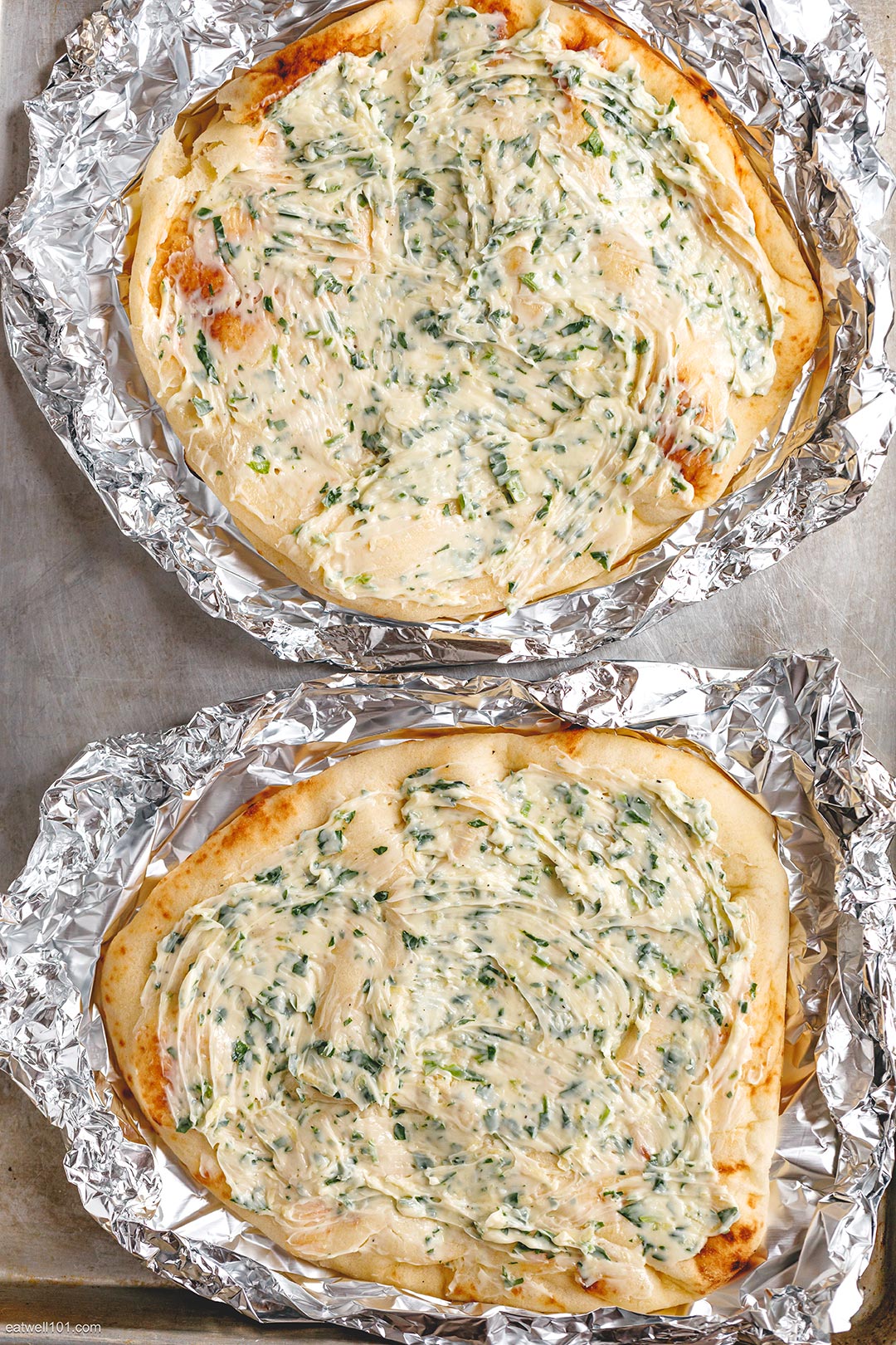 Oven Baked Garlic Herb Butter Flatbread Flatbread Recipe Ideas