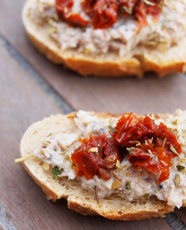 Dried Tomatoes and Sardine Toasts Recipe — Eatwell101