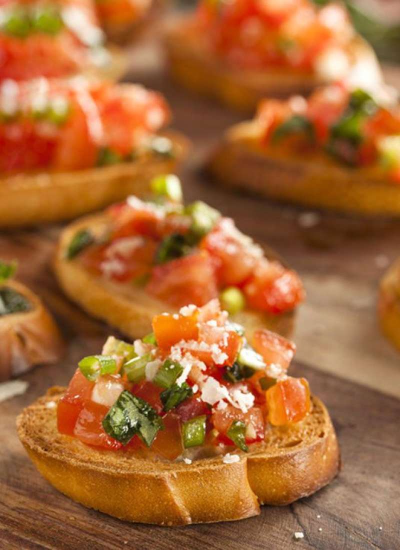 Starters Recipes Easy Starters Recipes Quick Starters Recipes   Tomatoes Bruschetta Recipe1 800x1100 