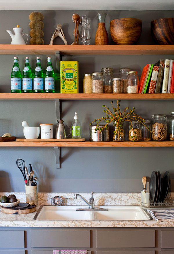 10 Above-The-Sink Shelves That Will Add Storage To A Small Kitchen