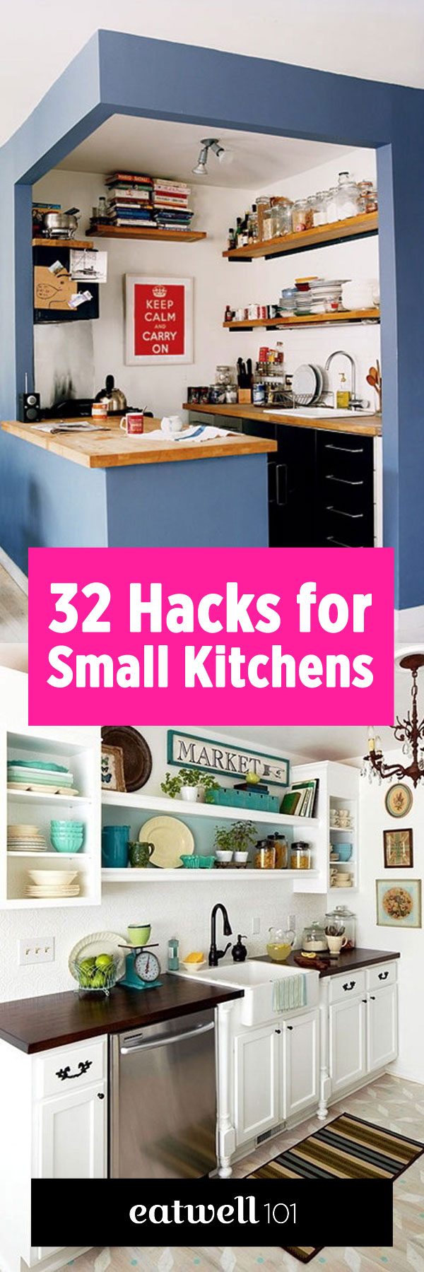Make a Small Kitchen Layout Feel Bigger With Clever Design Tricks