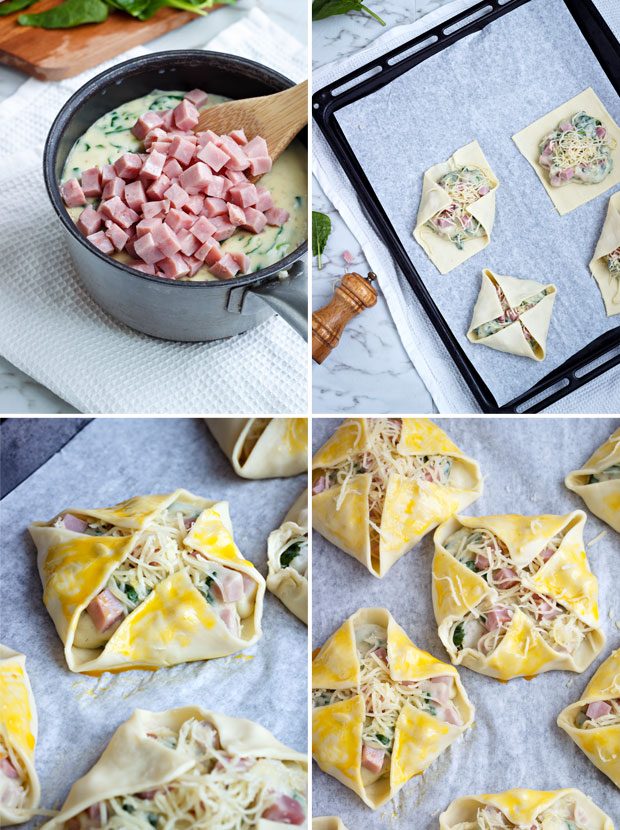 Maak een hit voor uw volgende brunch met deze ham kaas soesjes. eatwell101.com