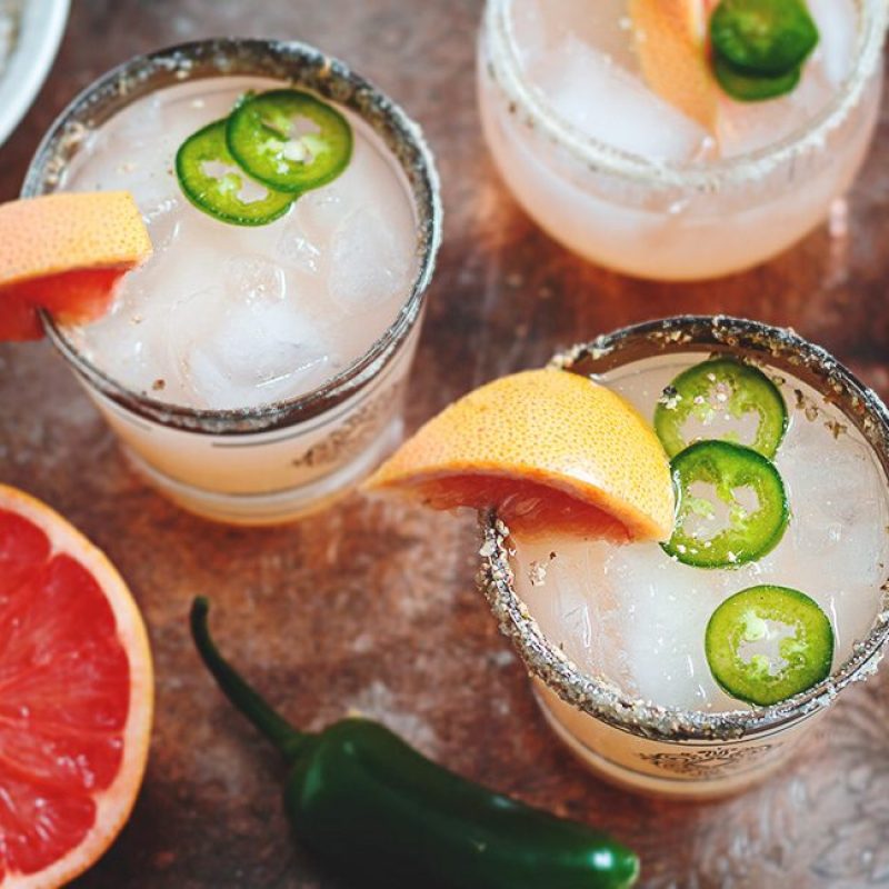 Spicy Jalapeño Grapefruit Margarita Recipe – Margarita Cocktail Recipe ...