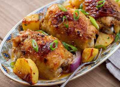 Chicken Sheet-Pan Dinner with Honey Chili Sauce — Eatwell101