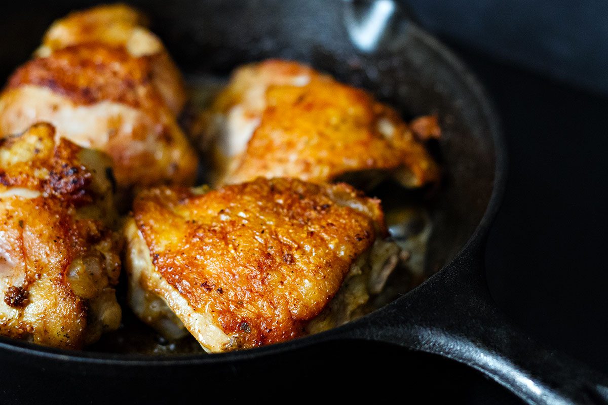 One Skillet Chicken Recipe with Garlic Cajun Sauce — Eatwell101