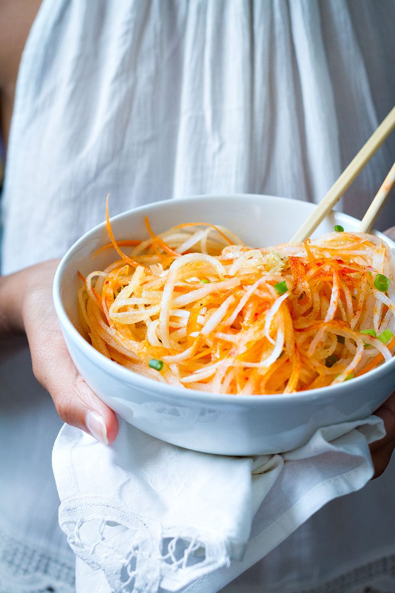 Carrot And Daikon Noodle Salad Recipe Eatwell