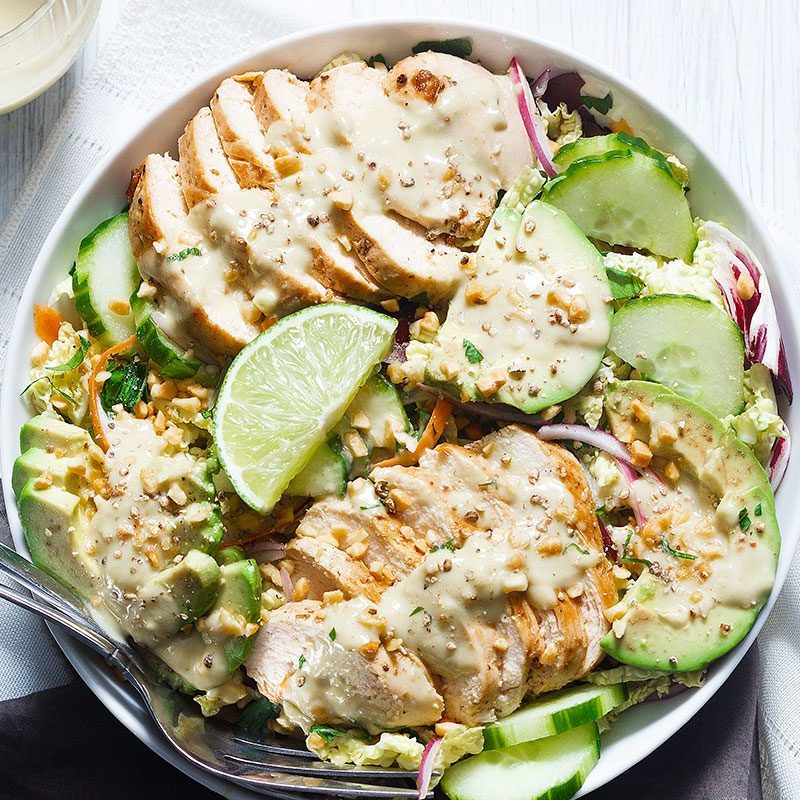 Avocado Chicken Salad Recipe Healthy Chicken Avocado Salad Recipe Eatwell101