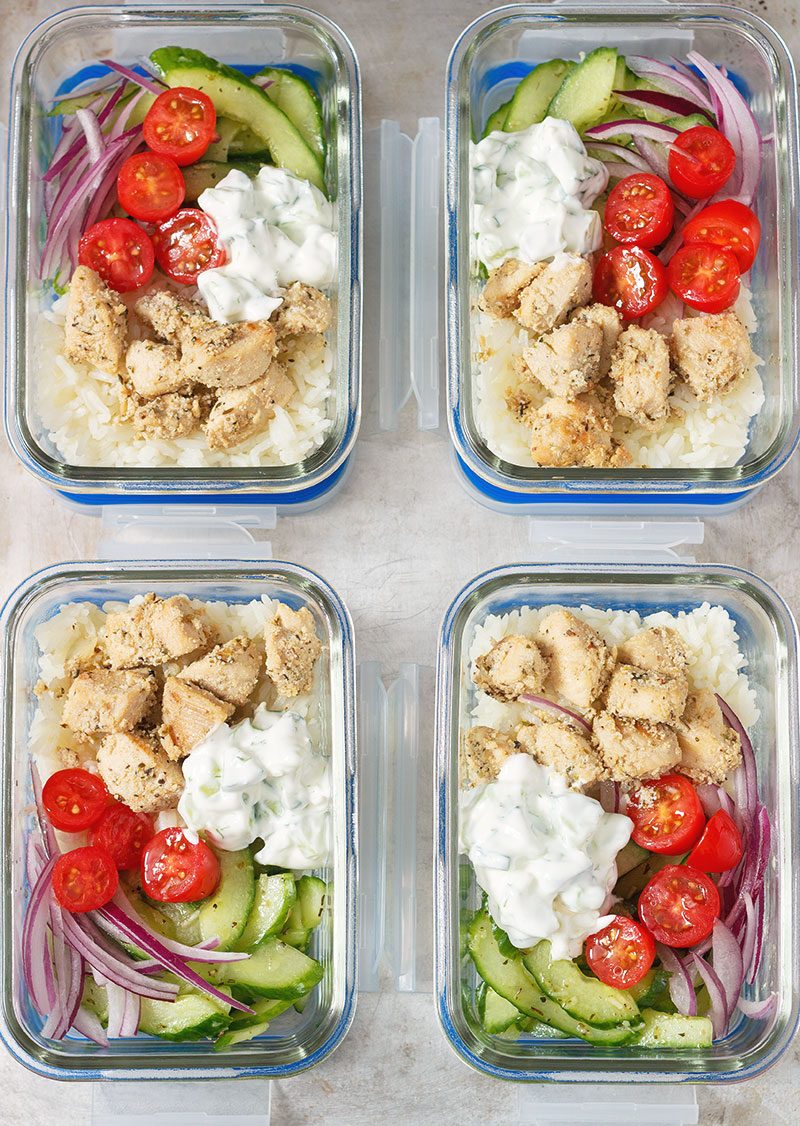 Greek Chicken Lunch Bowls – The Sisters Kitchen