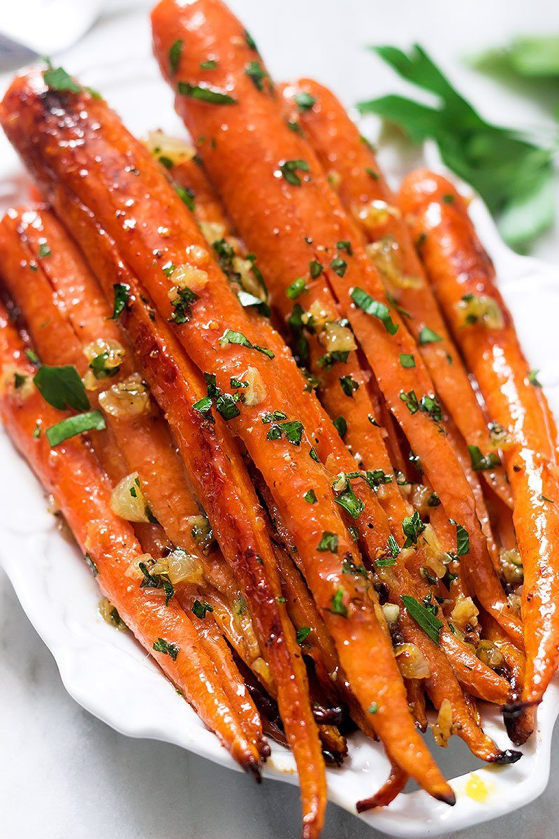 Honey Garlic Butter Roasted Carrots Recipe – How to Roasted Carrots ...