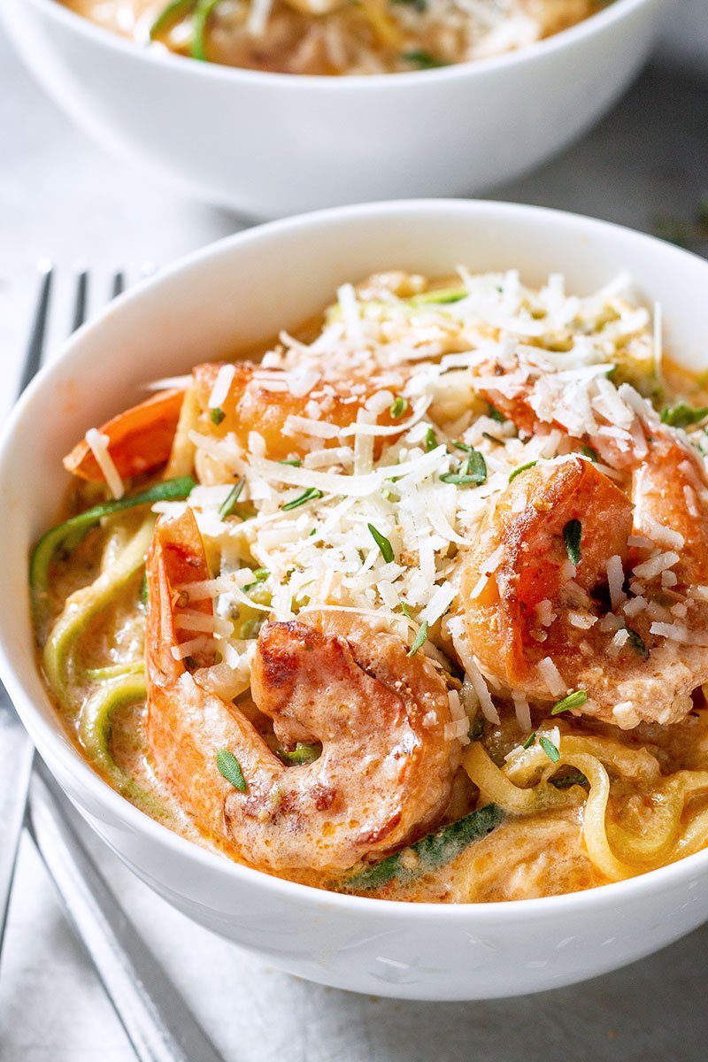 Shrimp Scampi with Zucchini Noodles — Eatwell101