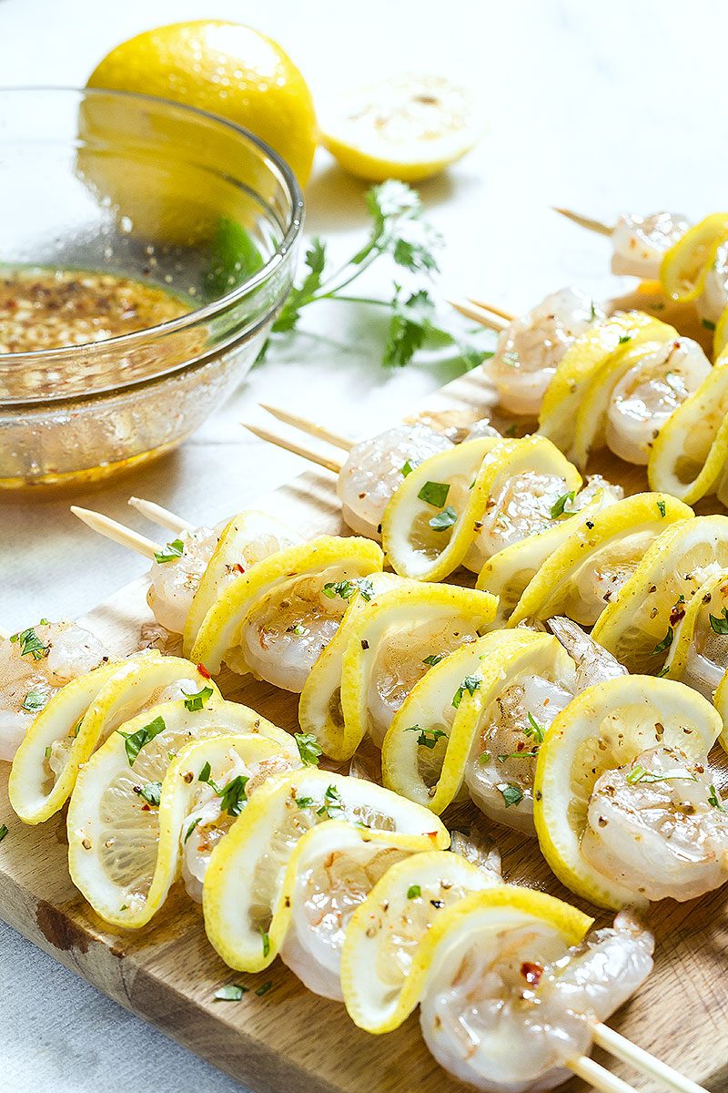 Grilled Shrimp Recipe with Honey Garlic Lemon Glaze — Eatwell101