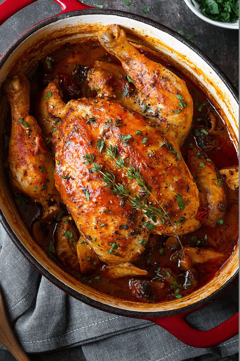 Easy chicken cacciatore - An easy, nourishing and delicious recipe with fantastic Italian flavors. - #recipe by #eatwell101®