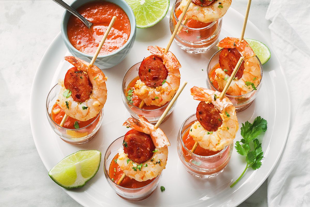 Shrimp and Chorizo Appetizers Recipe — Eatwell101