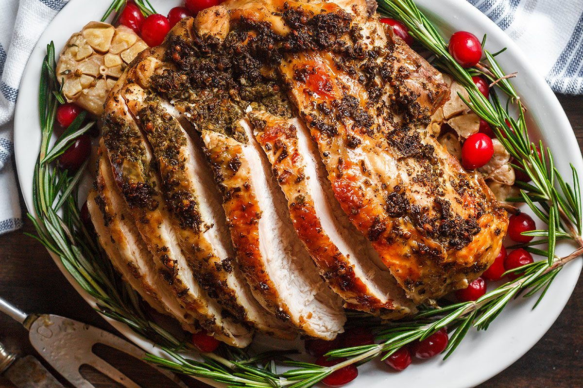 Instant Pot Turkey Breast Recipe With Garlic Herb Butter — Eatwell101