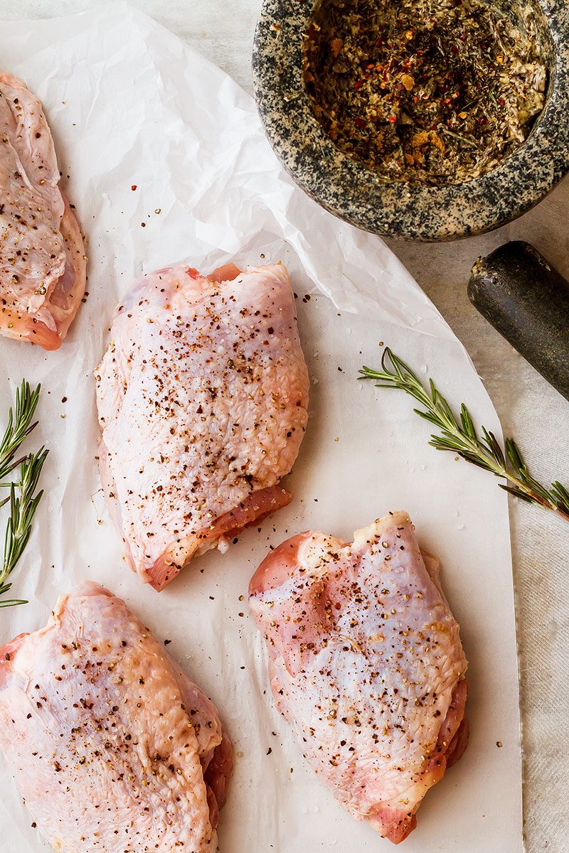 Easy Roasted Turkey Thighs with Garlic Herb Butter — Eatwell101