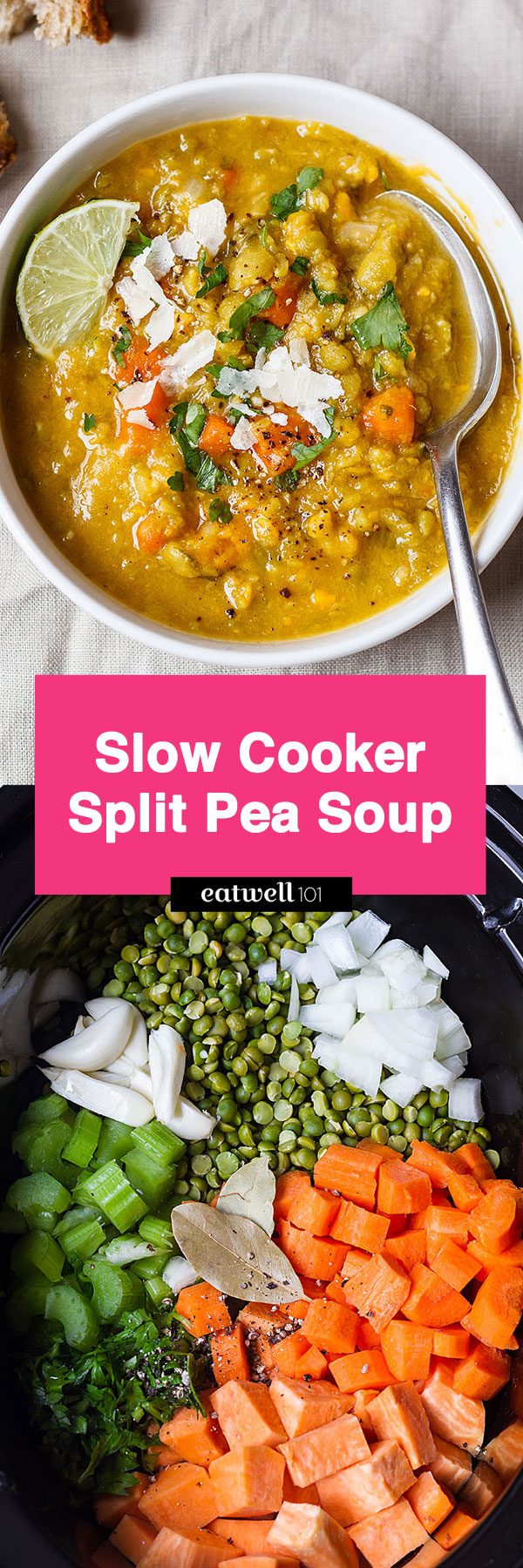 Crockpot Split Pea Soup • FIVEheartHOME