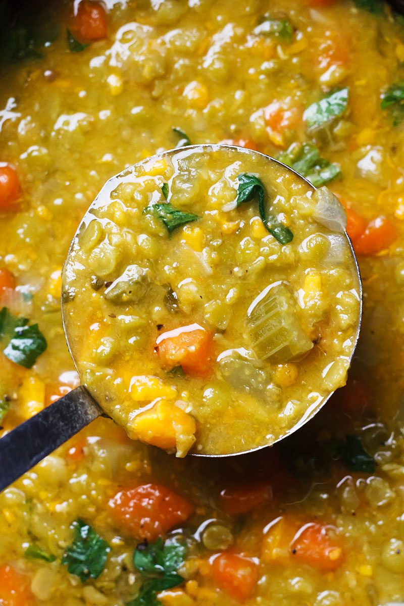 Slow Cooker Split Pea Soup  Hearty + Amazing • FIVEheartHOME