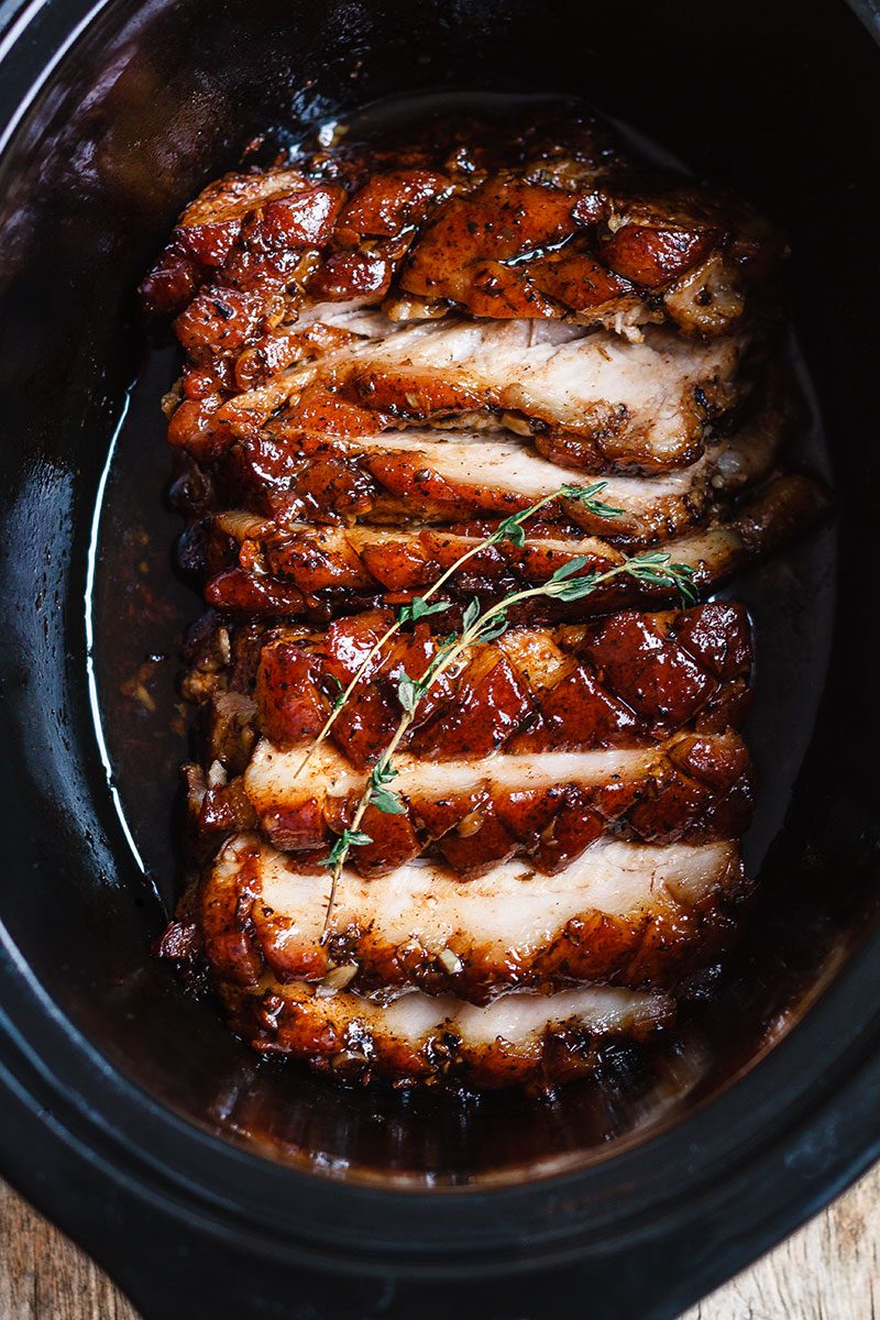 Slow Cooker Pork Belly Recipe with Honey Balsamic Glaze – Pork Belly ...