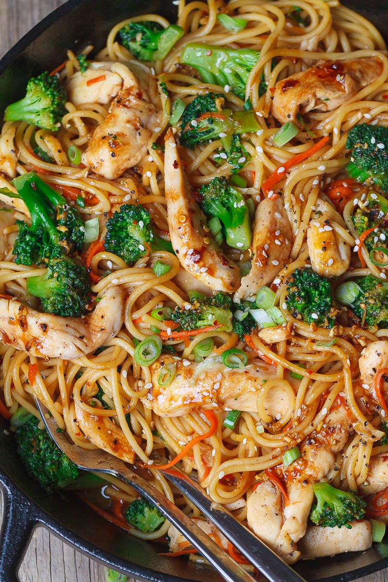 15-Minute Chicken Stir Fry Noodles – Chicken Stir Fry Pasta Recipe —  Eatwell101