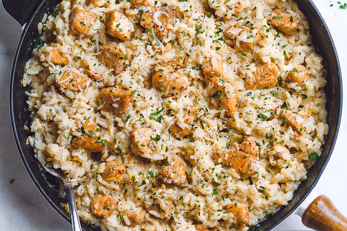 Skillet Chicken and Rice Recipe