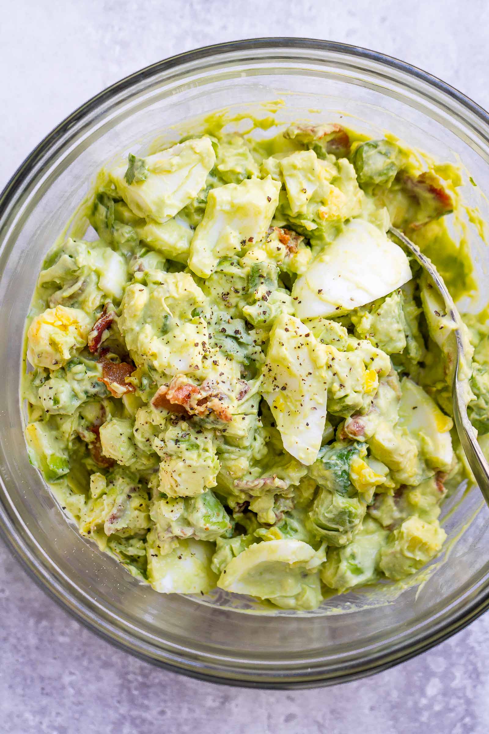 Creamy Egg Salad with Avocado - Daen's Kitchen