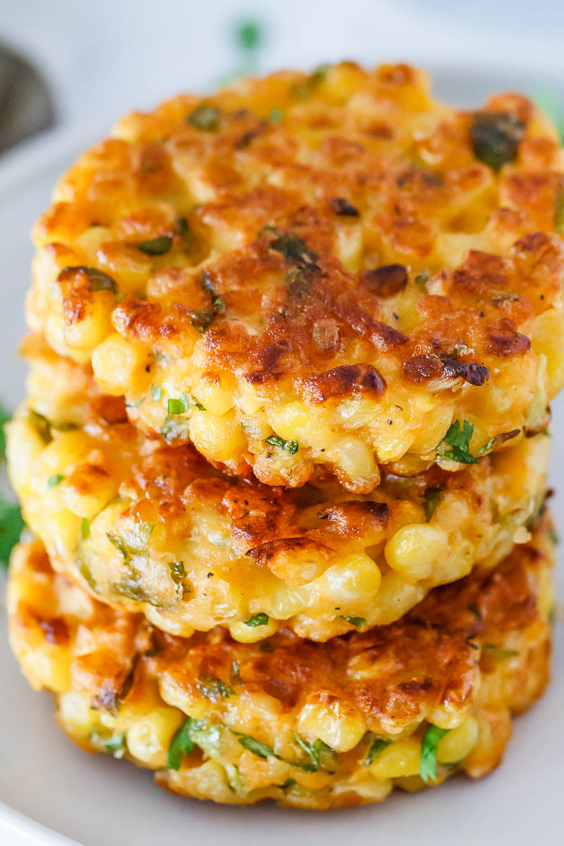 Corn Fritters Recipe - Crispy on the edges, soft in the middle and so delicious, a great side dish for a host of dinners!