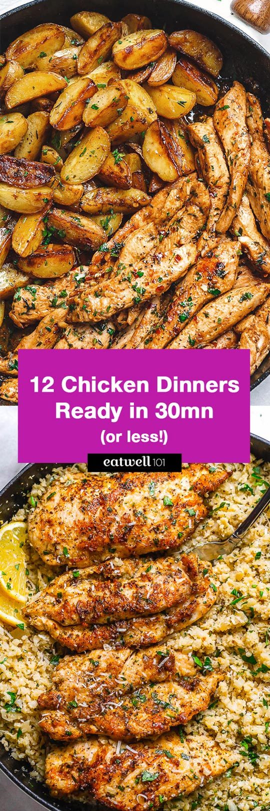 Chicken Dinner 12 Easy Chicken Recipes Ready In 30 Minute Or Less Eatwell101