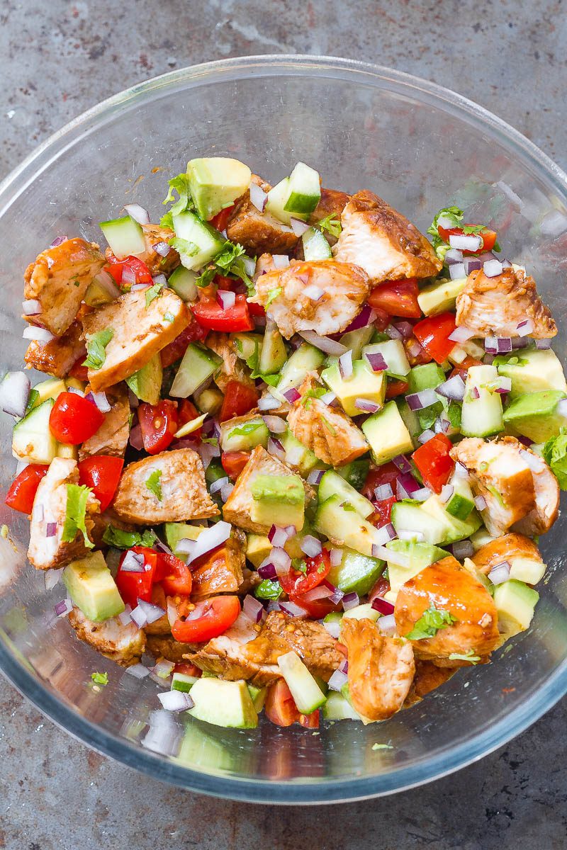 Healthy Avocado Chicken Salad Recipe – Chicken Avocado Salad Recipe ...