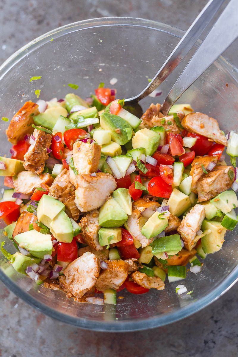 Healthy Avocado Chicken Salad Recipe Chicken Avocado Salad Recipe 5740