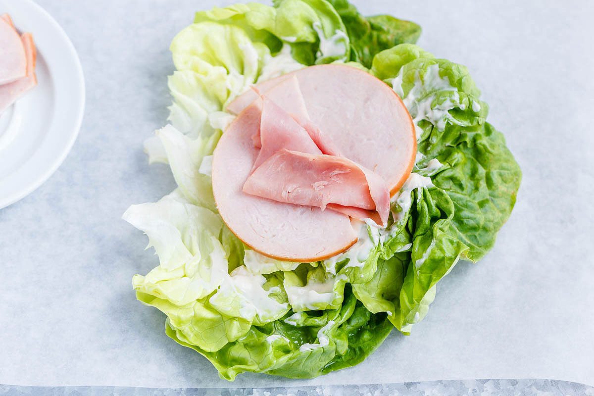 Easy Ham and Cheese Lettuce Wraps - The Lunch Box Ladies