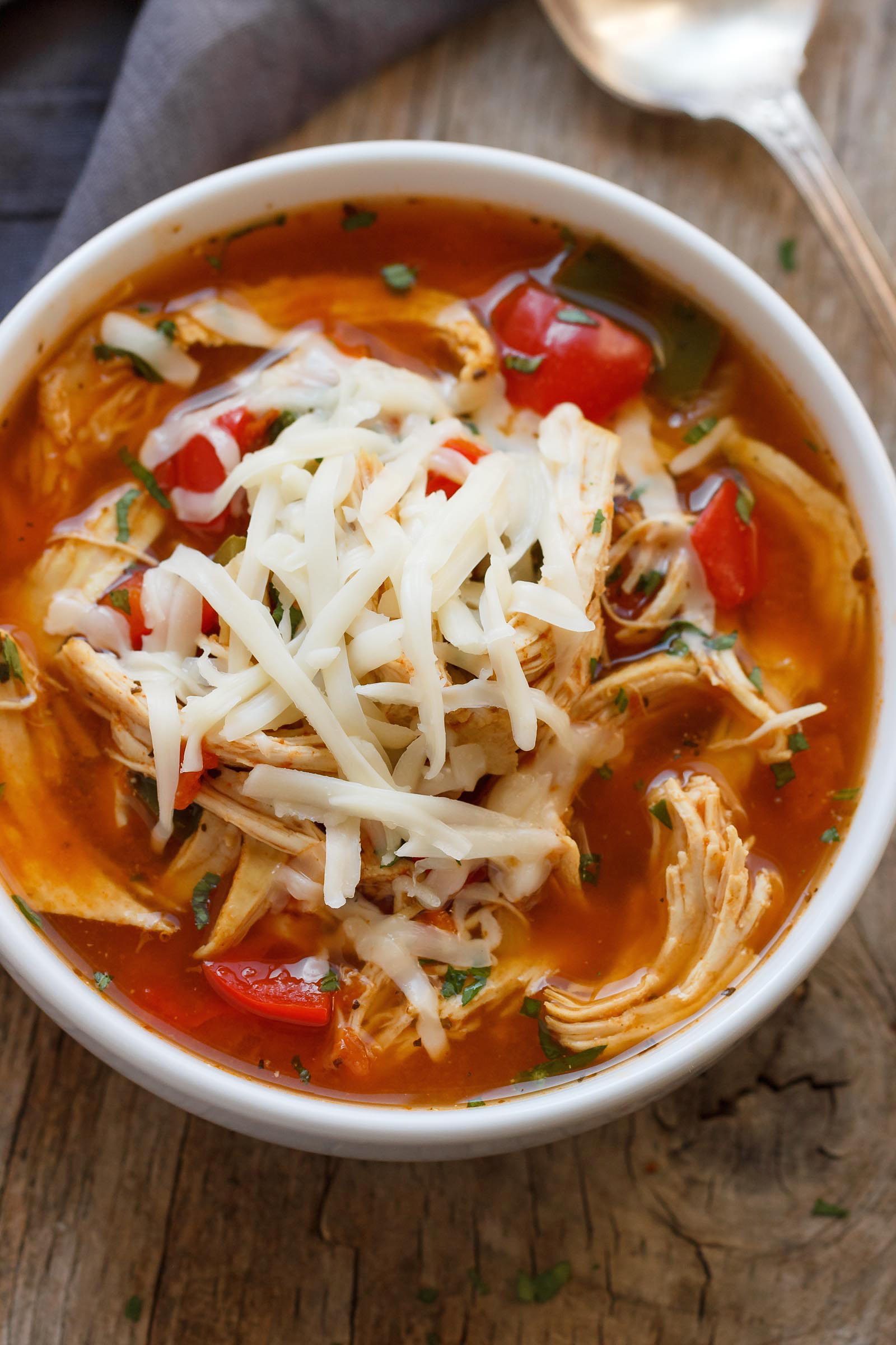 Instant Pot Fajita Chicken Soup Recipe — Eatwell101