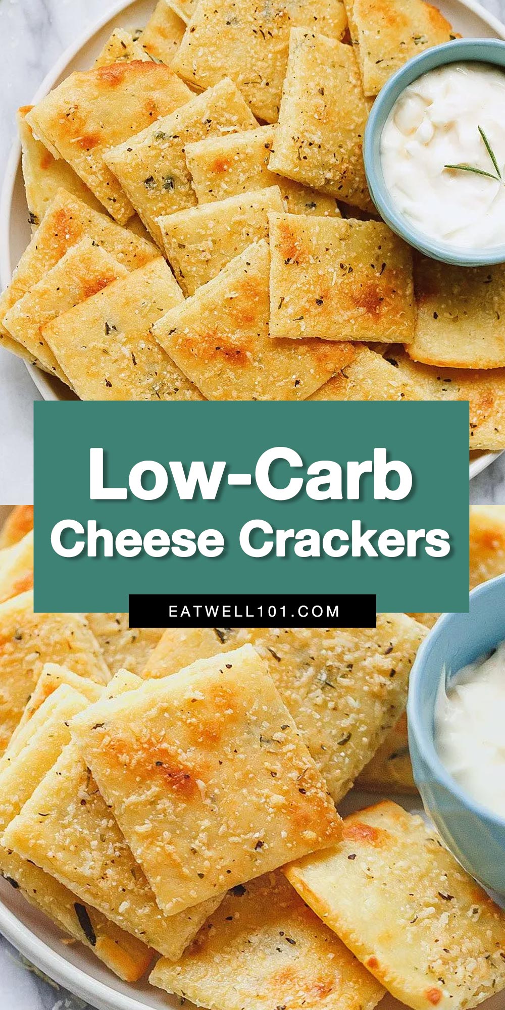 Low Carb Cheese Crackers - #eatwell101 #recipe #keto #lowcarb #glutenfree - So good and crunchy, these epic crackers will change your snacking routine forever!