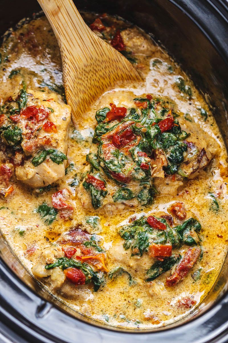 CrockPot Tuscan Garlic Chicken Recipe – How To Make Crockpot Chicken ...