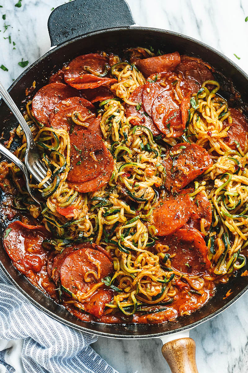 Cheesy Zoodle Marinara + Zoodles 101 – Busy in Brooklyn