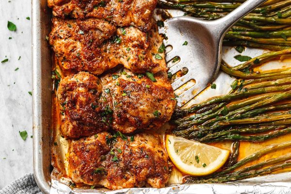 Oven Baked Chicken Recipe With Asparagus Eatwell101