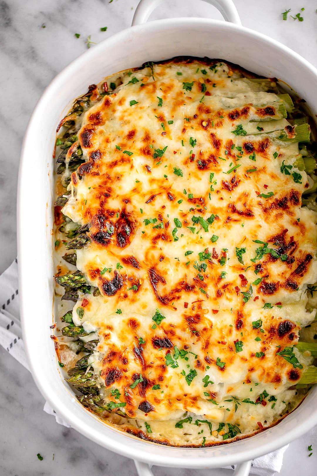 casserole d'asperges au four