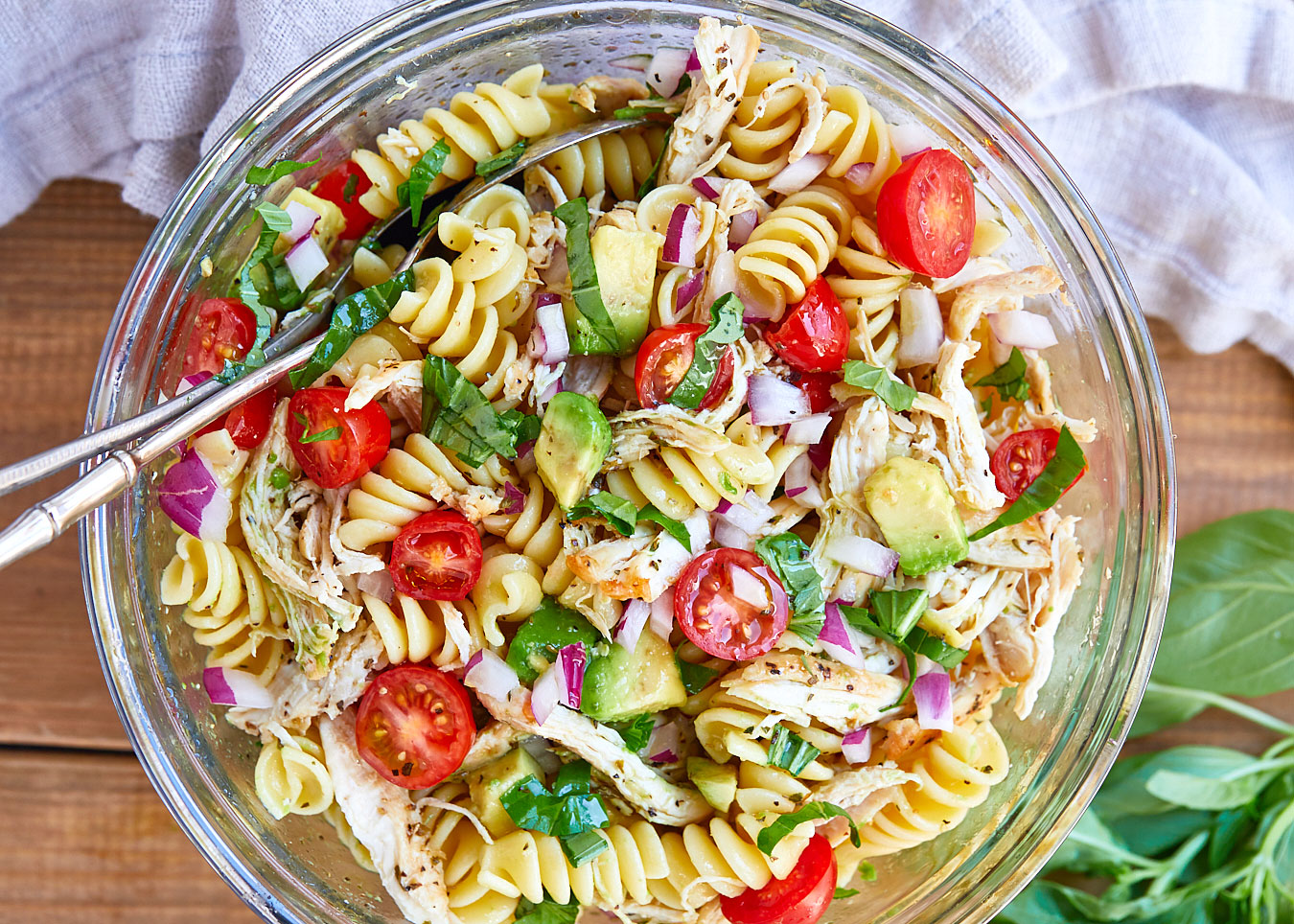 Top 87+ imagen healthy chicken pasta salad
