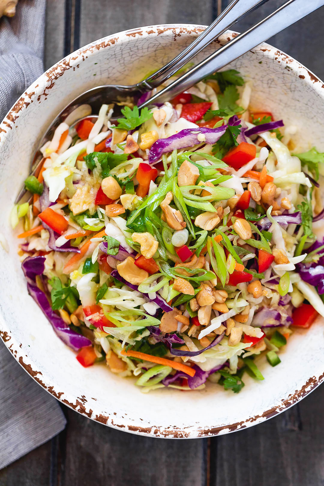 Healthy Shredded Cabbage Salad Recipe