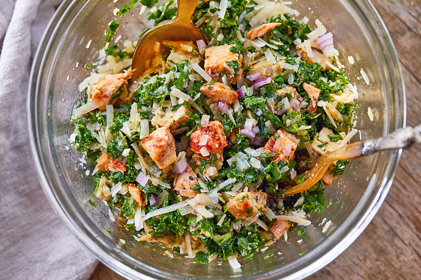 Italian Kale Salad Jar Recipe - Healthy Fitness Meals