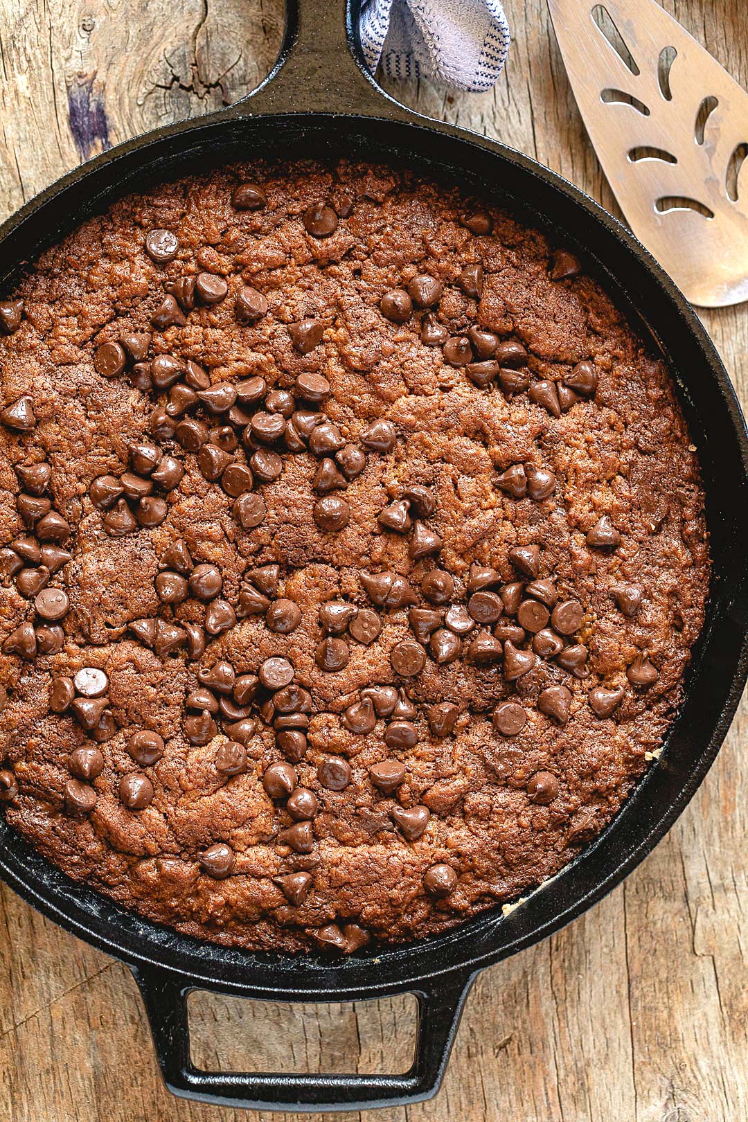 Double chocolate chip skillet cookie recipe