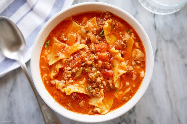 Instant Pot Ground Beef Lasagna Soup – Instant Pot Soup Recipe — Eatwell101