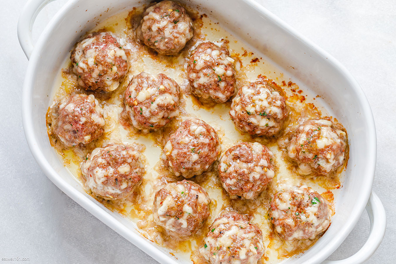 Baked Turkey Meatballs Recipe With Lemon Garlic Butter Sauce – Oven