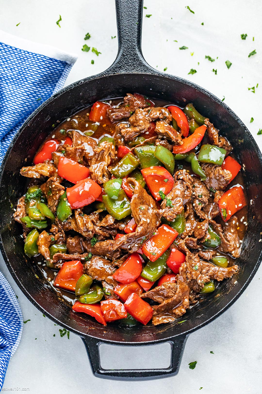 Pepper Steak Stir Fry Recipe How To Make Beef Stir Fry Eatwell101