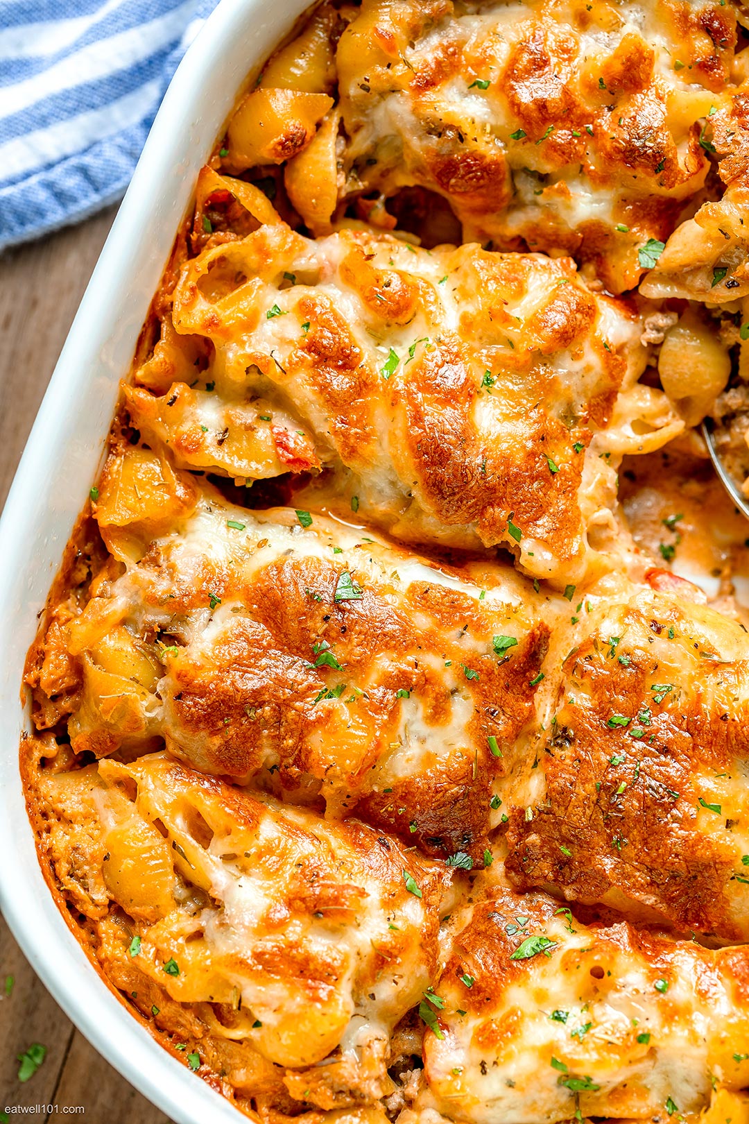 Cheesy Baked Pasta Recipe with Creamy Meat Sauce – Baked Pasta