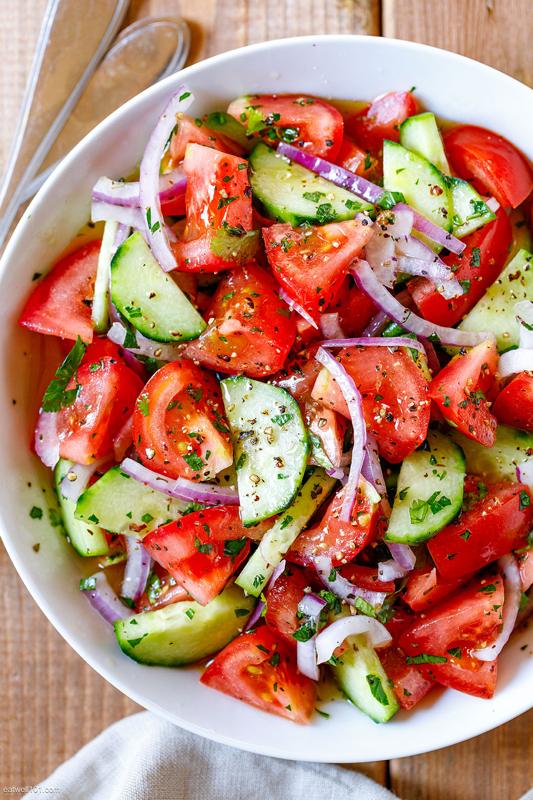Tomato Cucumber Salad Recipe – Healthy Salad Recipe — Eatwell101
