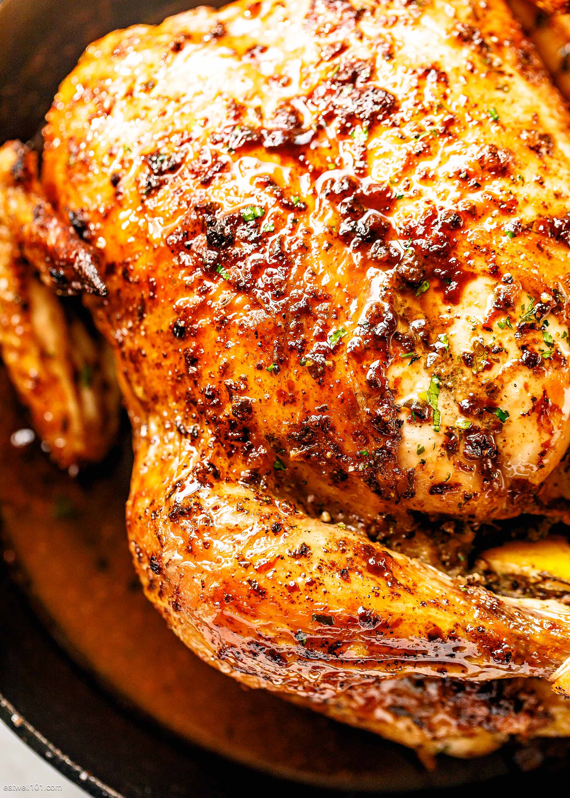 Roasted Chicken Recipe with Garlic Herb Butter – Whole Roast Chicken ...