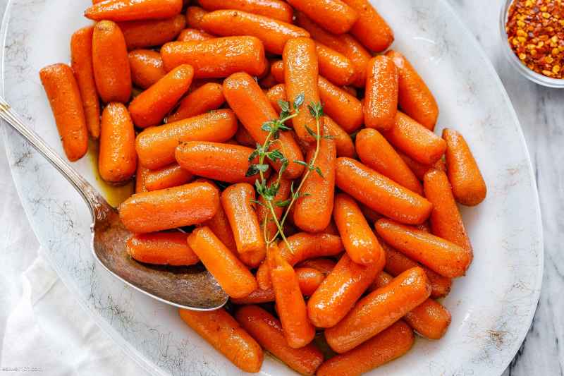 Slow-Cooker Carrots Recipe with Honey Balsamic Glaze – Crockpot Carrots ...