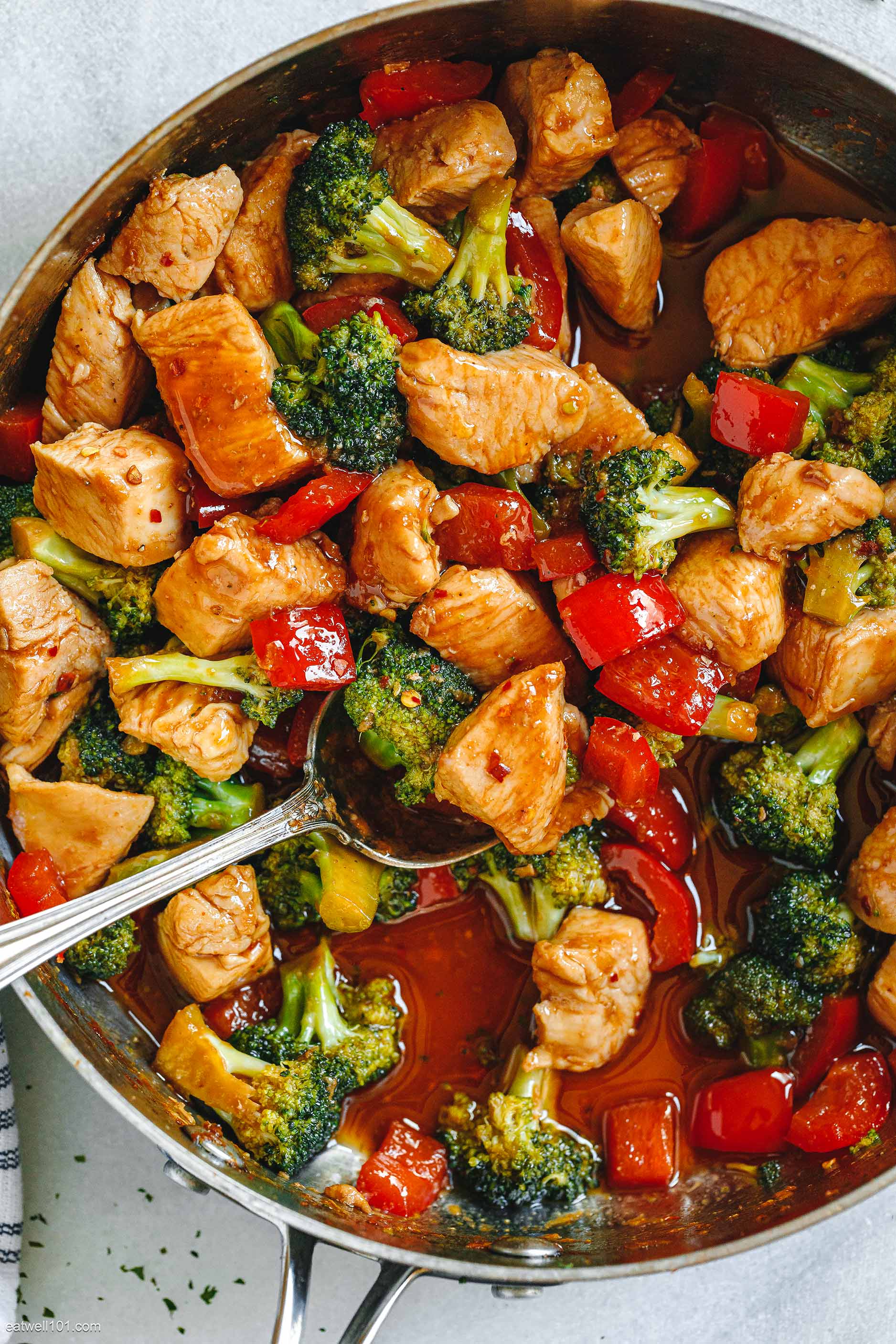 Chicken Stir-Fry Recipe with Broccoli and Bell Pepper – Easy Chicken ...
