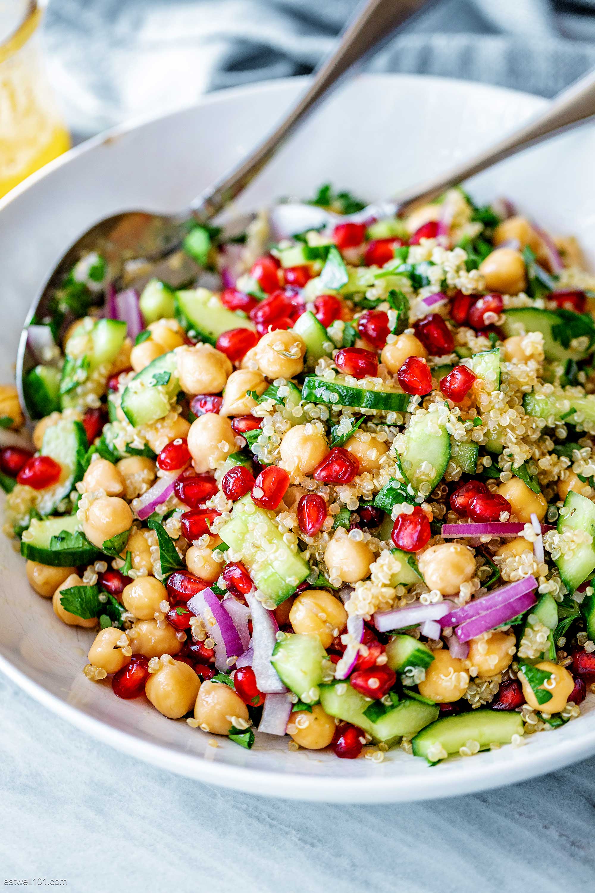 Healthy Chickpea Quinoa Salad Recipe – Quick Chickpea Quinoa Salad