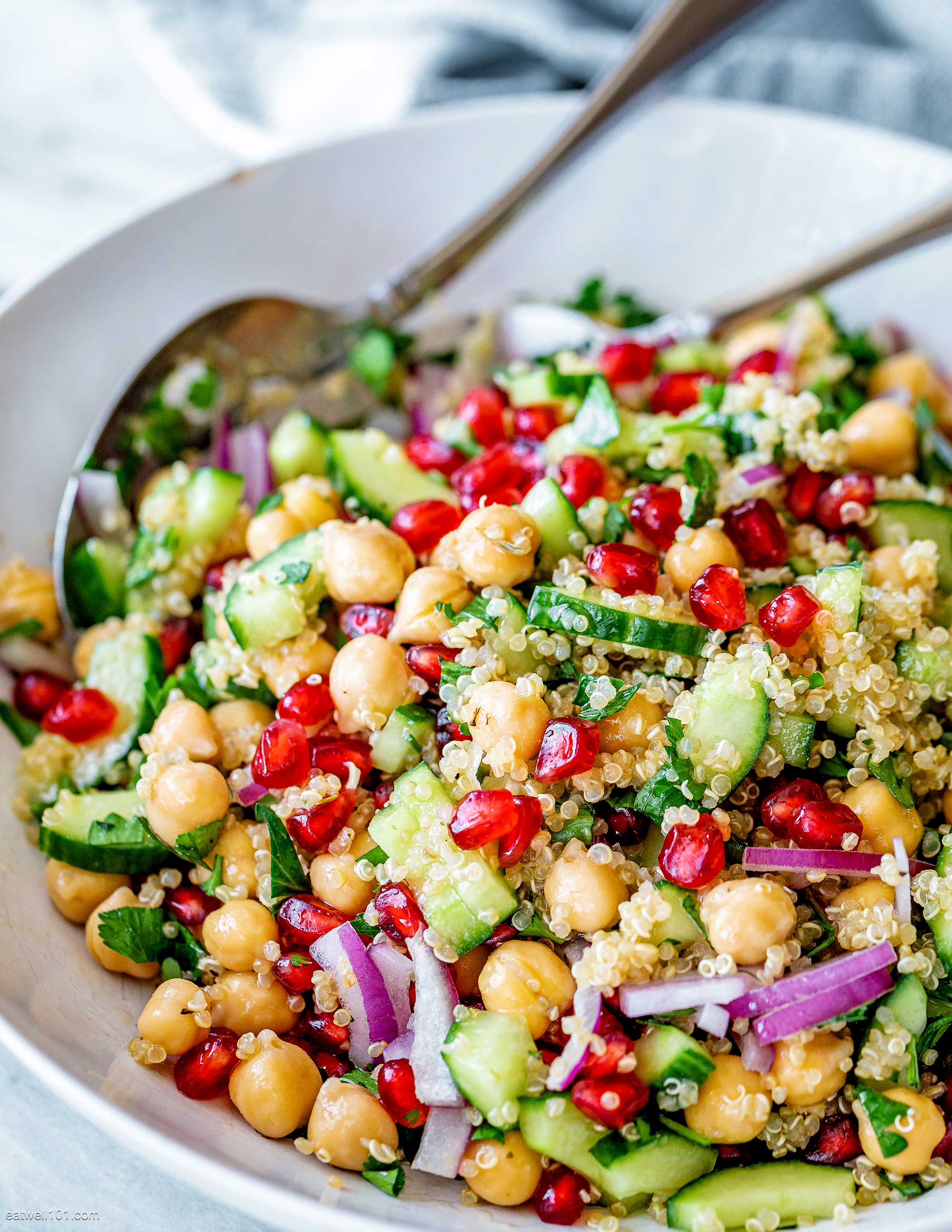 Healthy Chickpea Quinoa Salad Recipe Quick Chickpea Quinoa Salad 